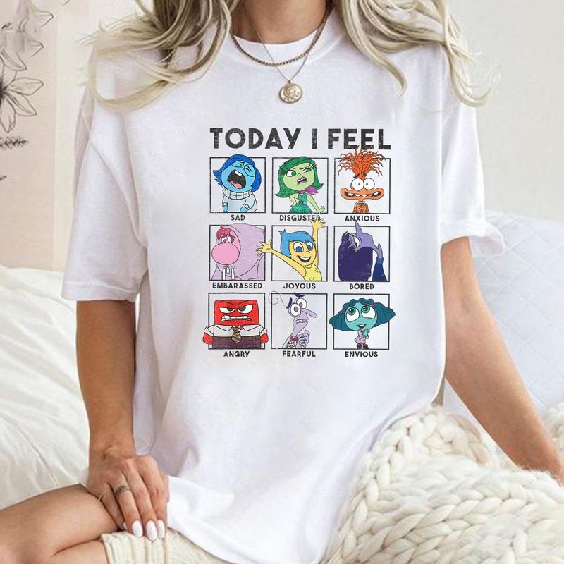Today I Feel Emotion Shirt, Inside Out 2 Shirt, Therapy Shirt, Gift For Fan, Printed in US