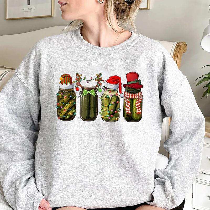 Christmas Pickle Crewneck Sweatshirt, Hoodie, T-shirt, Cute Christmas Gifts