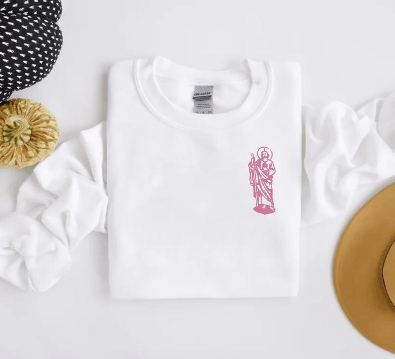 San Judas Tadeo Pink sweatshirt