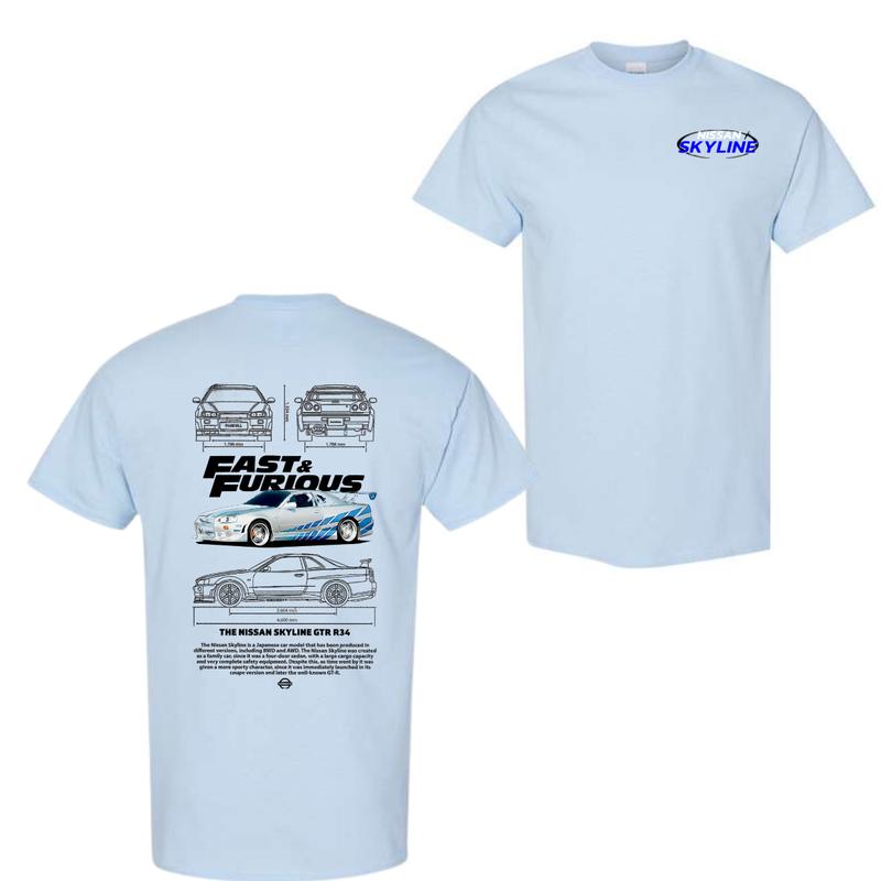 Fast and Furious Shirt, Nissan Skyline, Skyline Car T-Shirt For Men And Women