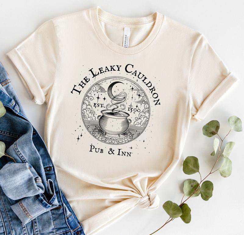 Leaky pub T-shirt, Universal Trip, Potter World Tee, Wizarding Apparel, Alley Top, Potterhead Gift, Cute Harry, cauldron