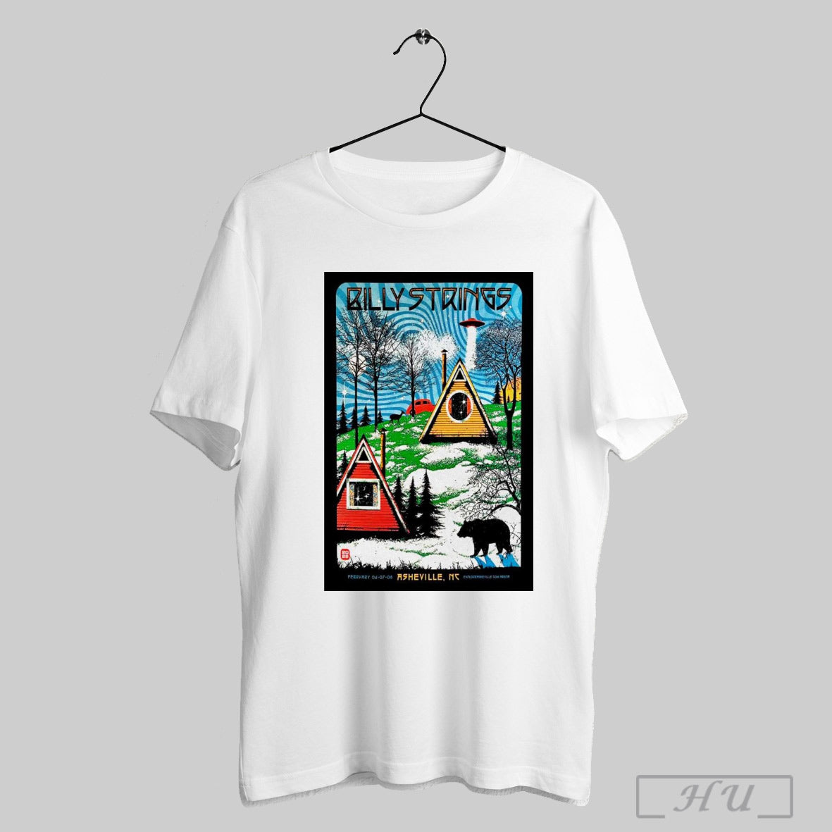 Poster Billy Strings Feb 6 8 2025 Exploreasheville Com Arena Asheville Nc T Shirt Sweatshirt