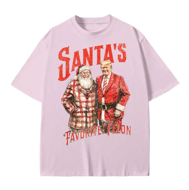 Santa’s Favorite Felon Shirt, Funny Trump Shirt, Gift for Christmas