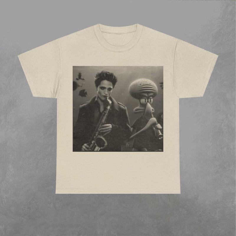 Edward Cullen and Squidward Tentacles Shirt, Edward Cullen Shirt, Squidward Tentacles Tshirt, Twilight Sweatshirt, SpongeBob Classic Fabric