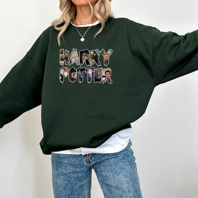HP Characters Name At Hogwarts Unisex Sweatshirt Hoodie Shirt Cotton Relaxed Fit