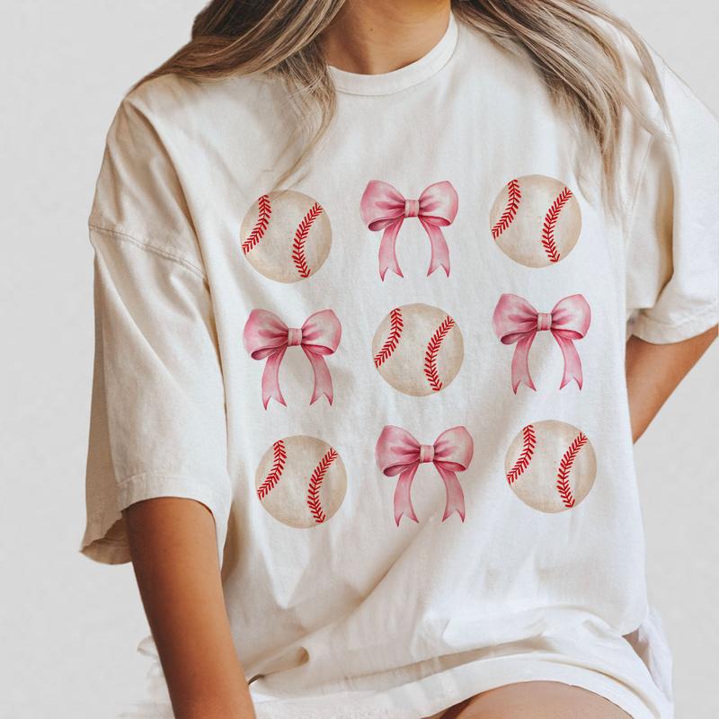 Comfort Colors Shirt, Coquette Cute Baseball Mama Shirt, Baseball Softball Bow Shirt, Gifts For Baseball Mom, Mothers Day Shirt, Baseball Season T Shi