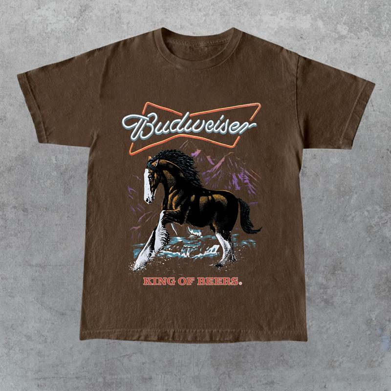 Budweiser King of Beers T-shirt, Gift for Her, Gift for Him, Gift for Friend