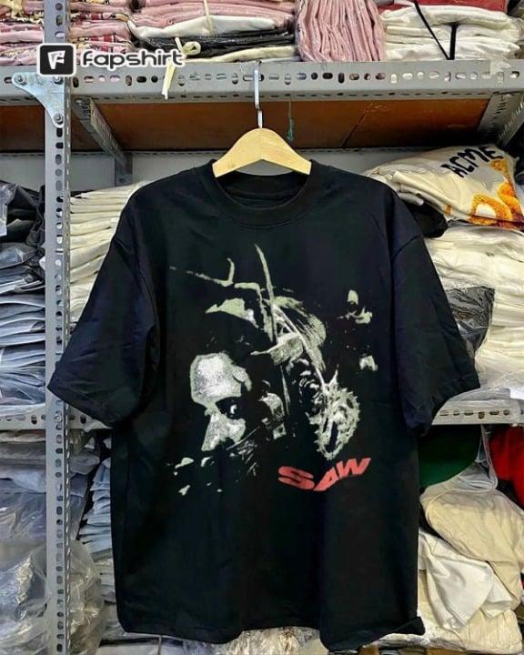 Saw Reverse Bear Trap movie tee, SAW Movie T Shirt, Saw H0rr0r Movie T Shirt