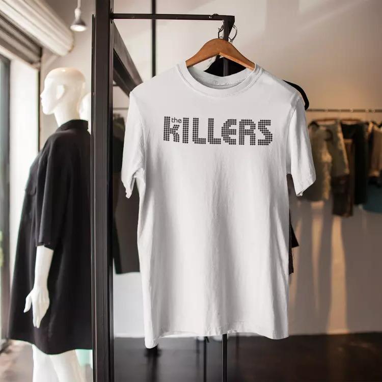 The Killers Logo T-Shirt Sams Town Battleborn V Festival 2014 Cotton Fabric