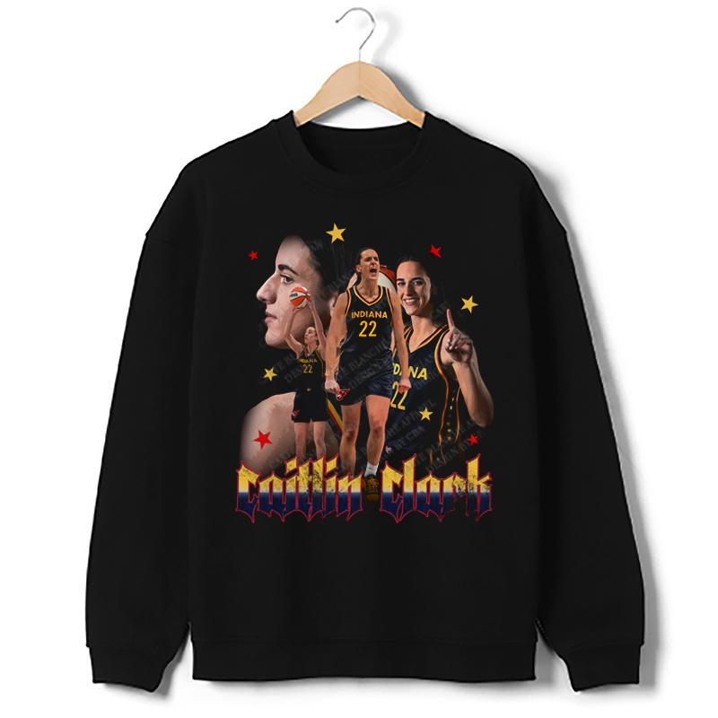 Caitlin Clark Fever T-Shirt Indiana Basketball Fan Art Graphic Tee Crewneck Cotton
