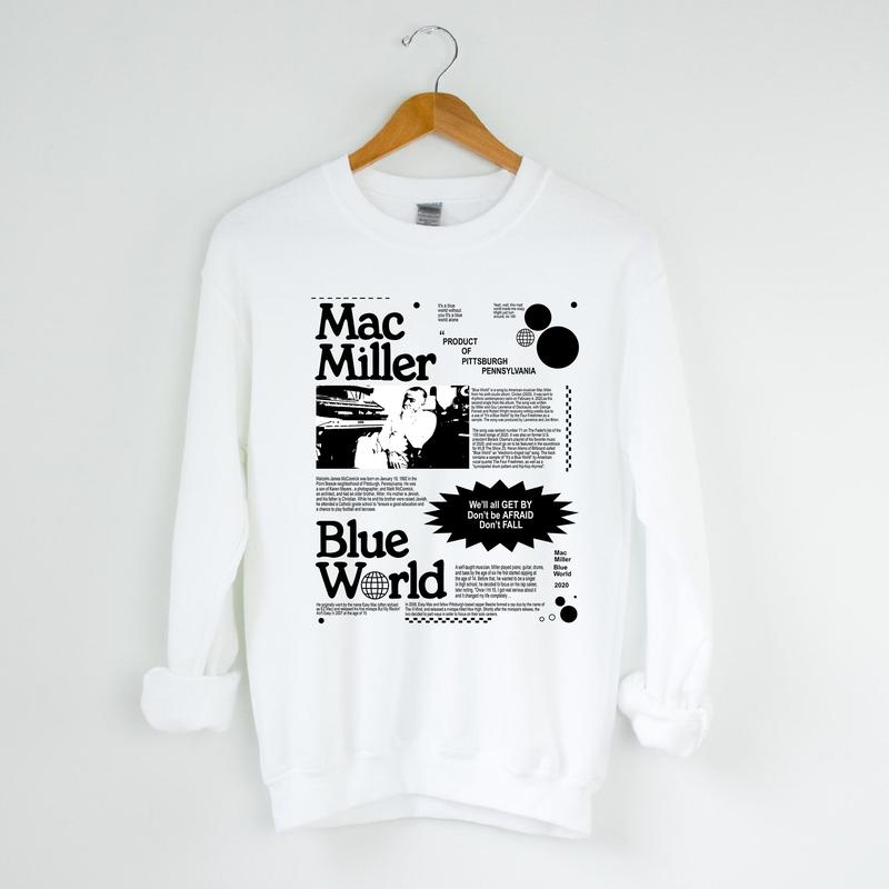 Mac Miller Blue World Sweatshirt, T-Shirrt, Hoodie
