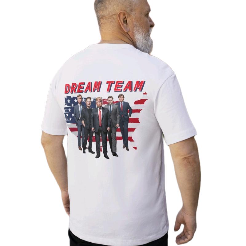The Dream Team 2024 Men's T-Shirt - Men's Top - Menswear Cotton, Casual trump vance trump shirt t shirt