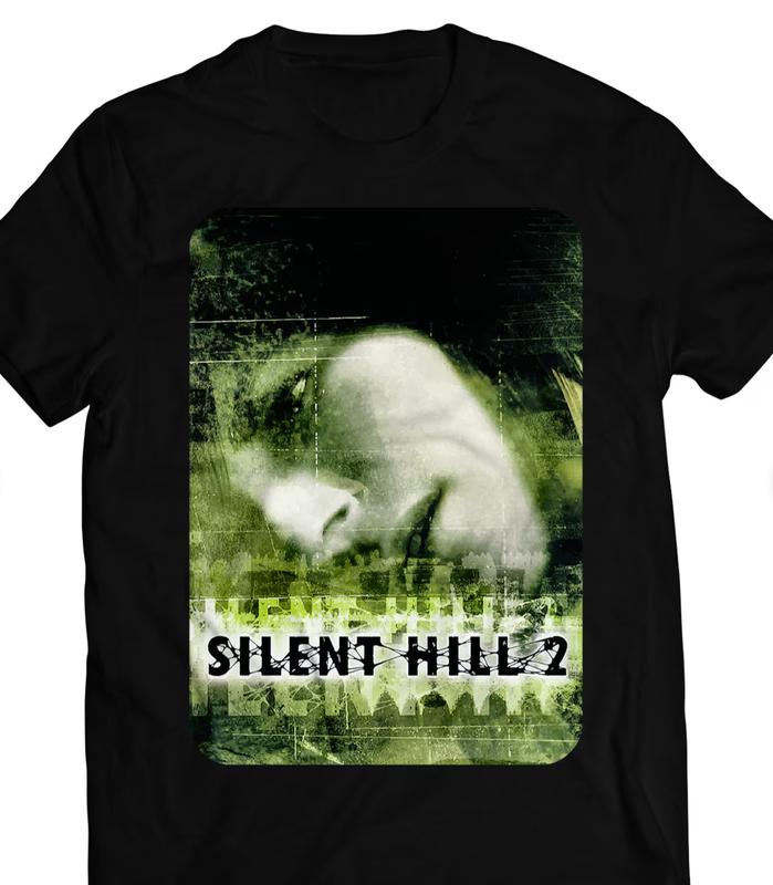Silent Hill 2 Japanese Cover Art T-Shirt, Cult Classic Horror Game Merch, Horror Graphic Tee, Silent Hill T-Shirt Top Womenswear Menswear Top Man Tshi