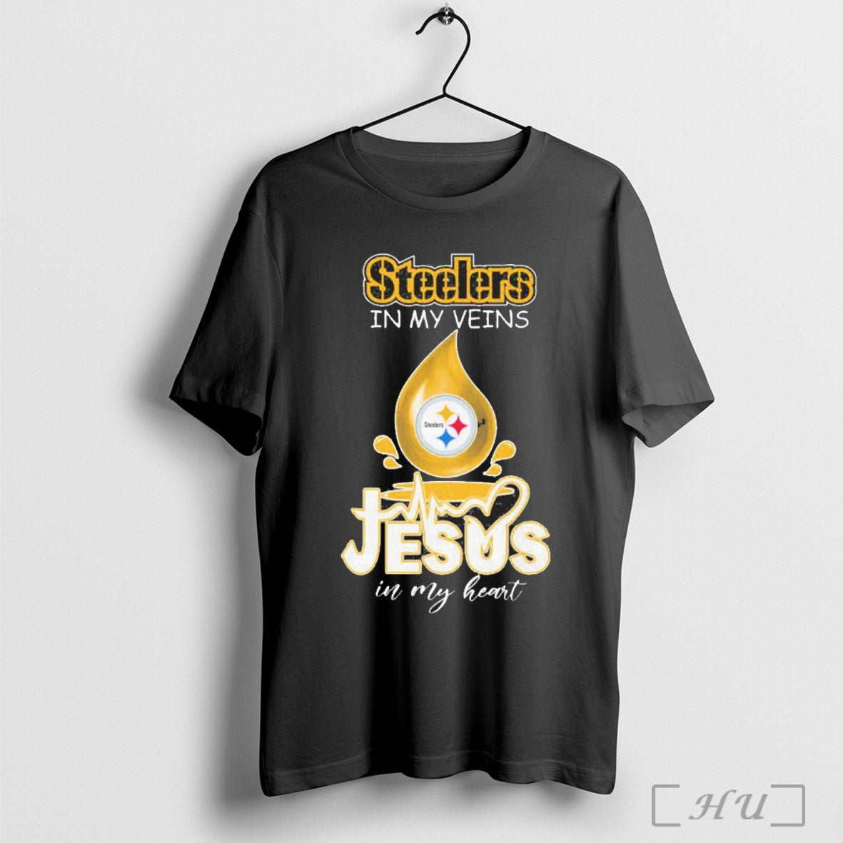 Pittsburgh Steelers In My Veins Jesus In My Heart 2025 T Shirt Sweatshirt