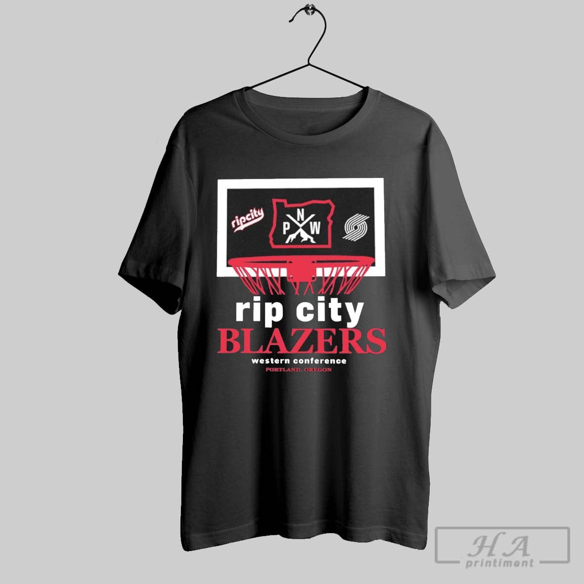 Portland Trail Blazers 47 City Edition Backboard T Shirt