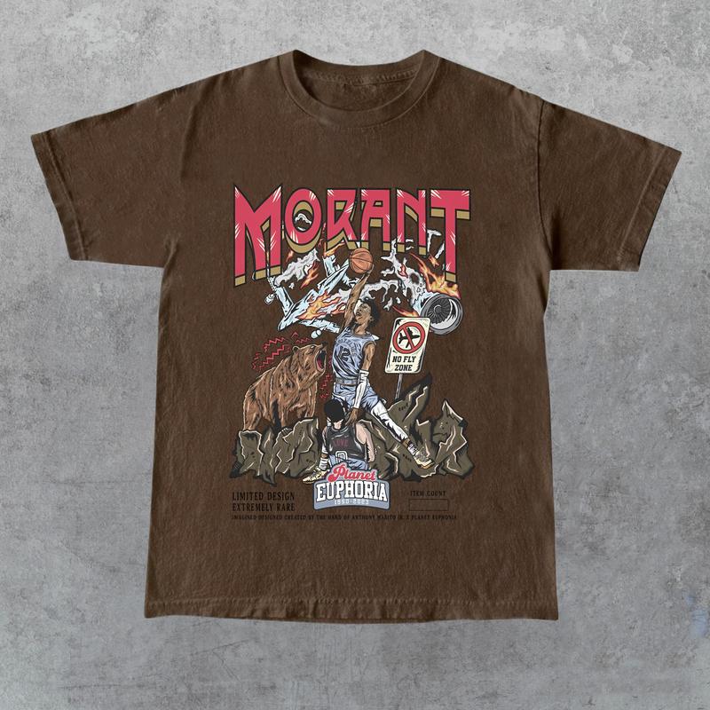 PE Ja Morant Planet Euphoria Shirt, 90s Unisex Streetwear Tee