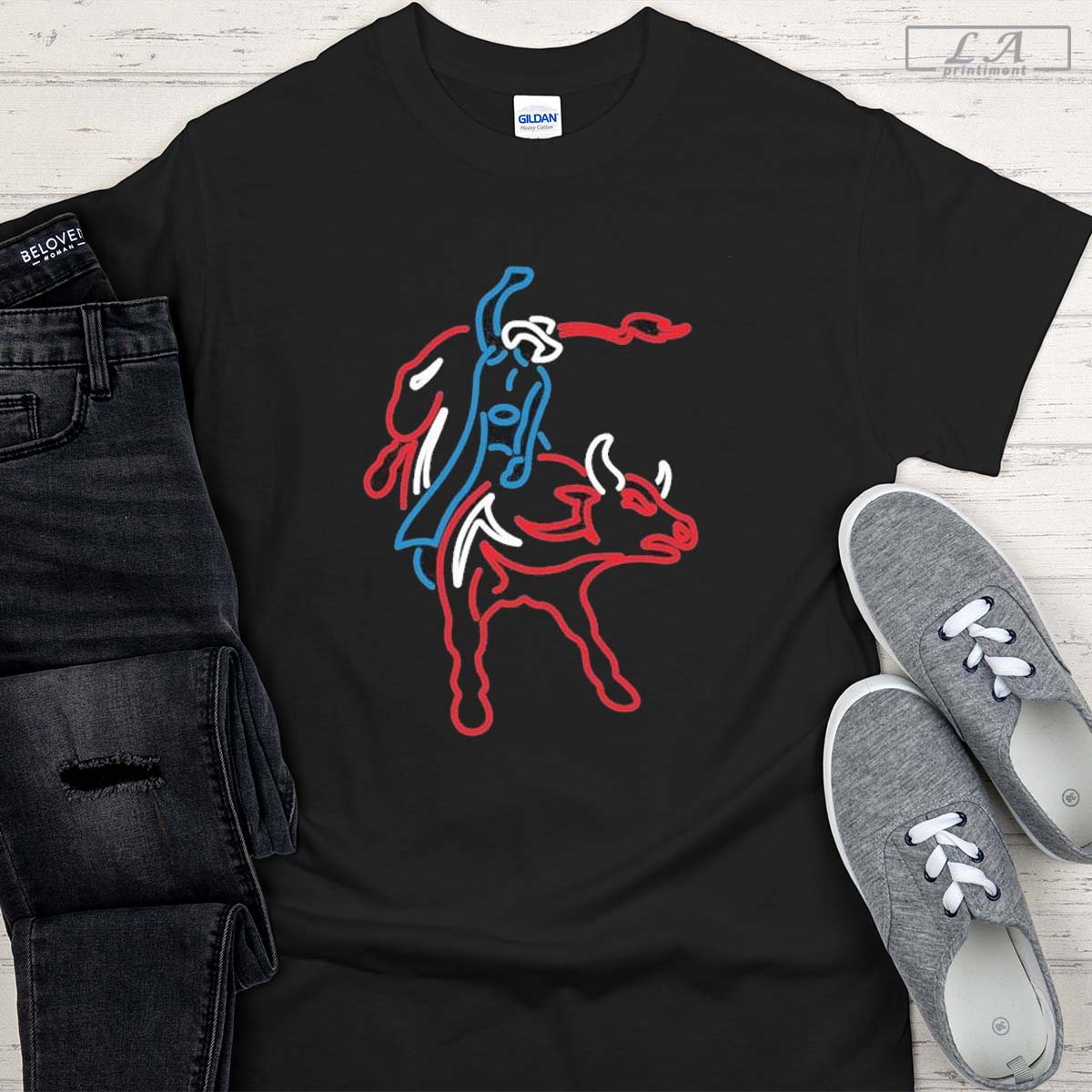 PBR 2024 Teams Championship Neon Rider T-Shirt