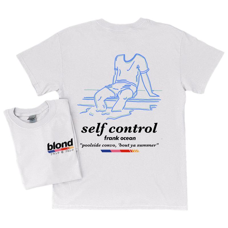 Frank Ocean BLOND SELF CONTROL Short Sleeve Shirt Blonde music gift cool gift ideas Trends orig design