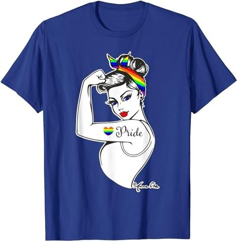 LGBT Girl Power Heart LGBT Flag LGBT Pride Month Gay Pride T-Shirt