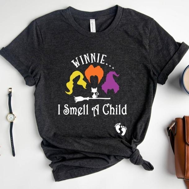 pregnancy sweater winnie i smell a child -  pregnancy announcement - halloween sweater - pregnancy sweatshirt