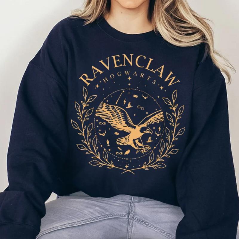 Vintage Wizard House Harry Potter Sweatshirt, Hogward Wizard School T-Shirt, Fantasy Wizard Shirt, Custom Wizard Houses Shirt, Magic Wizard Sweatshirt