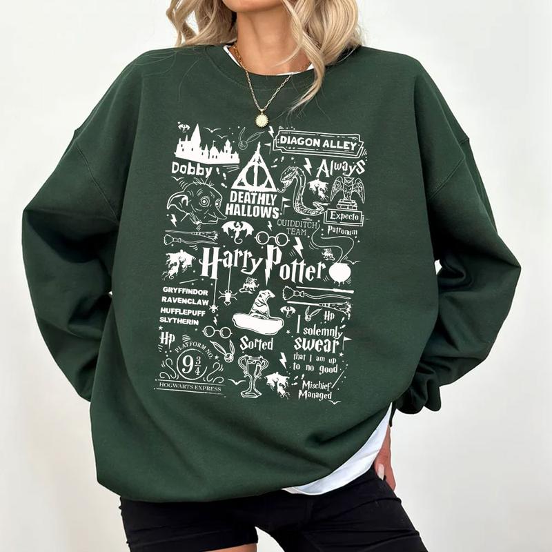 HP Quotes Ver2 Sweatshirt Hoodie Shirt Cotton Fit Sweaters Tee