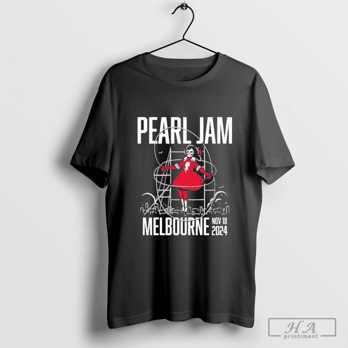 Pearl Jam Tour Melbourne, Australia November 18, 2024 Event T-Shirt