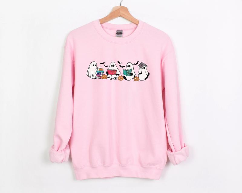 Ghost Book Shirt, Halloween Book TShirt, Bookish Ghost Sweatshirt, Book Ghosts Shirt, Ghost Halloween Shirt, Halloween Gift For Book lover