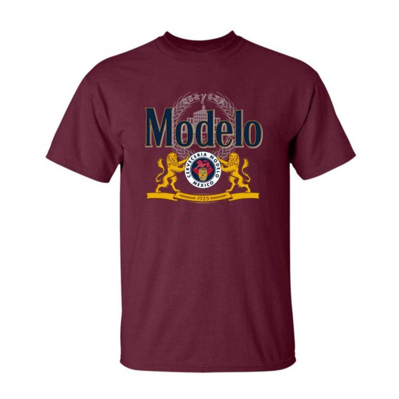Men's Casual Fit T-Shirt with Modelo Beer Heritage Design - Menswear, Top