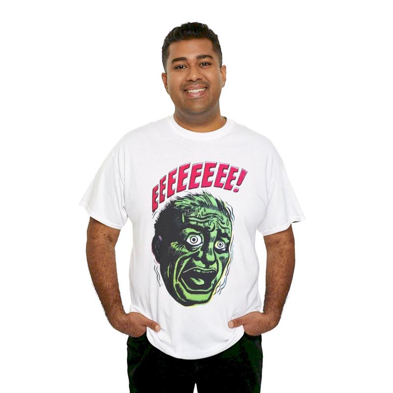 Big Head EEEEEEEEE Graphic Tee Casual Classic Cotton Menswear Retro Shirt T-Shirt Top Vintage Comfy