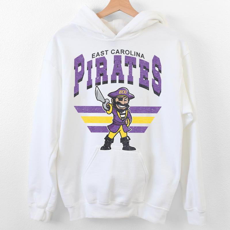 East Carolina Pirates Vintage NCAA Sweatshirt, University Football Shirt, Classic Gift for Fans, Men, Women, Unisex Cotton T-Shirt, Vintage Style