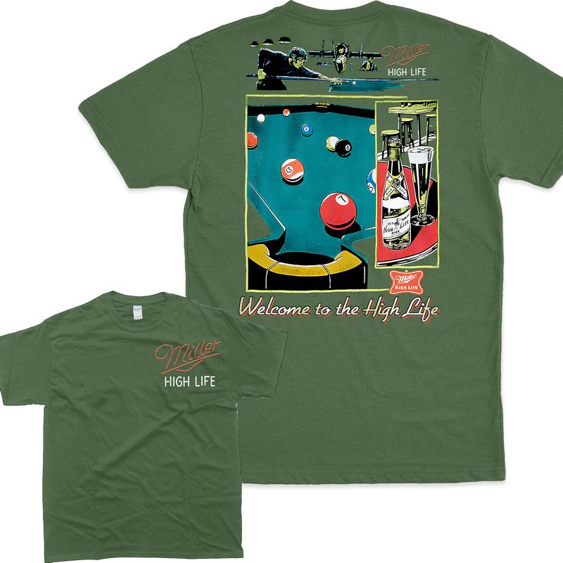 Miller High Life Sportsmans Club Vintage Tee, Unisex T-Shirt For Men And Women, Men's Tshirt, Men's Clothes Cotton Fashion Casual Menswear