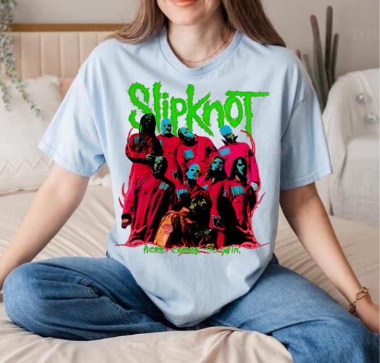 Slipknot Here Comes The Pain T-Shirt Metal band Gift For Fan,