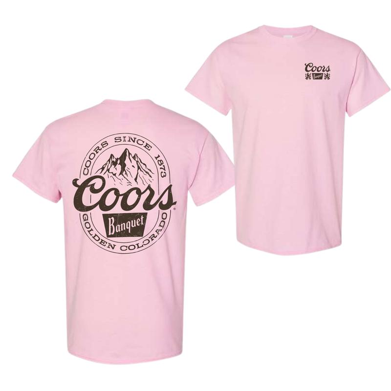 Coors Banquet Hoodie - Classic and Rugged Design Featuring Retro Coors Logo with Mountain Graphics, Perfect for Beer Enthusiasts and Outdoor Adventure