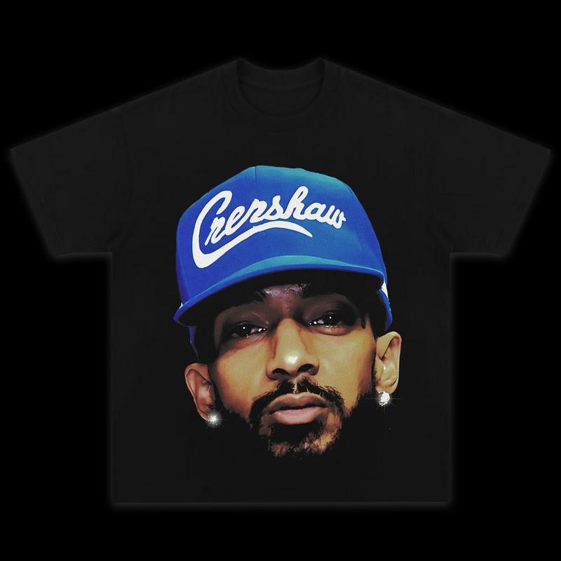 NIPSEY HUSSLE BIG FACE GRAPHIC TEE - STREEWEAR