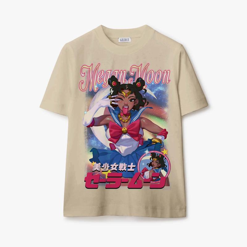Mexgan Sailor Moon T-Shirt, Sweatshirt, Hoodie Available in Sizes S-3XL Crewneck Classic casual tee