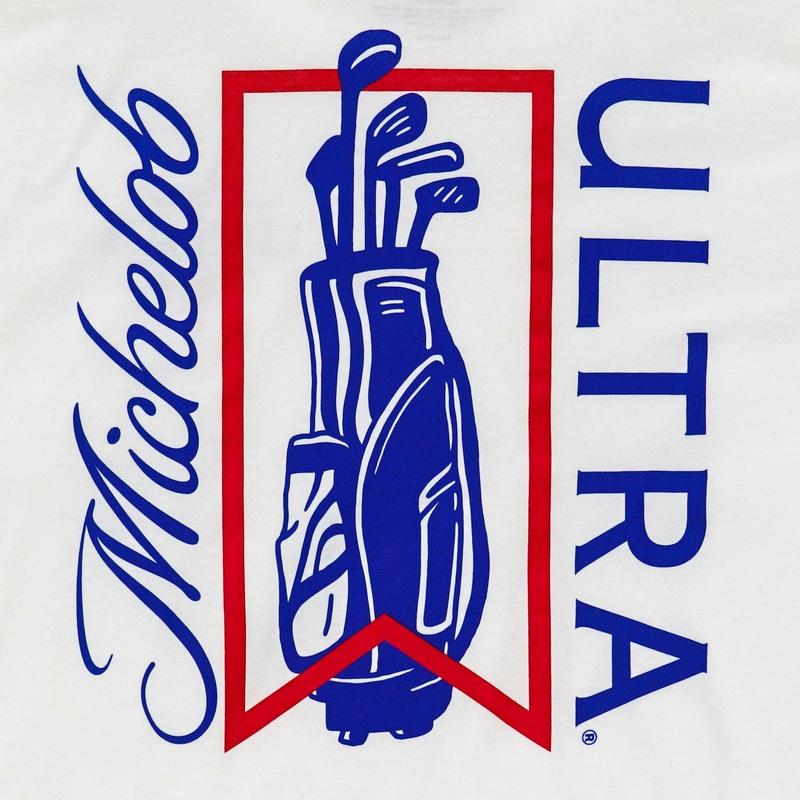 Michelob Ultra Golf Bag T-shirt-2 Side - Size Range For Everyone - Gender-neutral Appeal - Pick Your Shade - Every Style Imaginable - Modern Fit