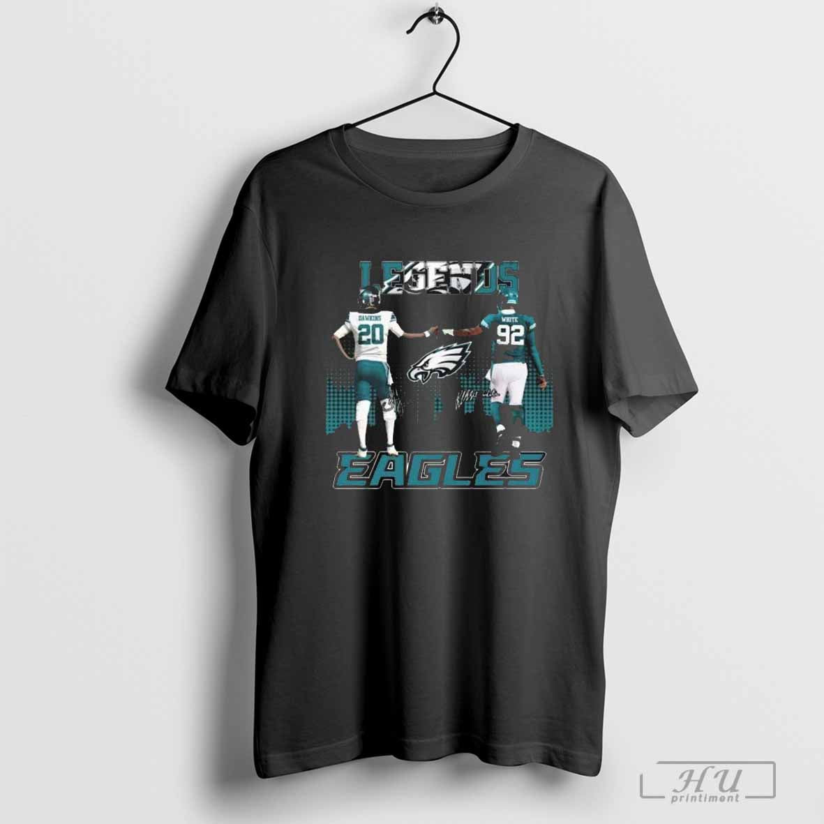 Philadelphia Eagles The Legends Brian Dawkins And Devin White Signatures T-shirt