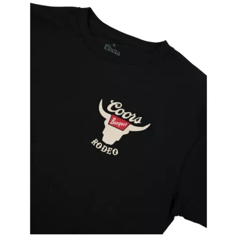 Coors Banquet Rodeo Horns 2 Side T-Shirt, Coors Banquet Rodeo T-shirt, Best Beer Drinking T-shirt Cotton Fabric