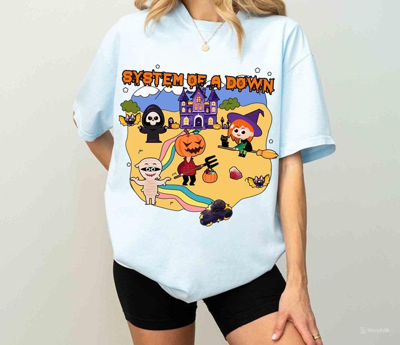 Halloween System Of A Down Shirt Scary Characters Horror Friend Tshirt