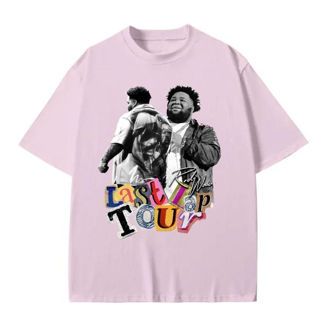 Rod Wave Last Lap Tour 2024 T-Shirt, Rod Wave Shirt T-Shirt , Last Lap Tour T-Shirt Cotton Menswear