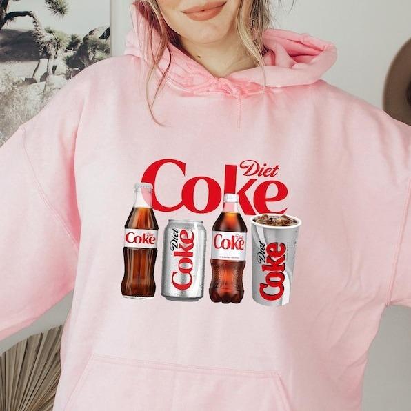 Diet Coke Sweatshirt HoodieT Shirt , Diet Coke Lover Sweatshirt, Funny Coke Shirt, Coke Lover Sweater, Coke Long Sleeve, Diet Coke Shirt, Party Christ
