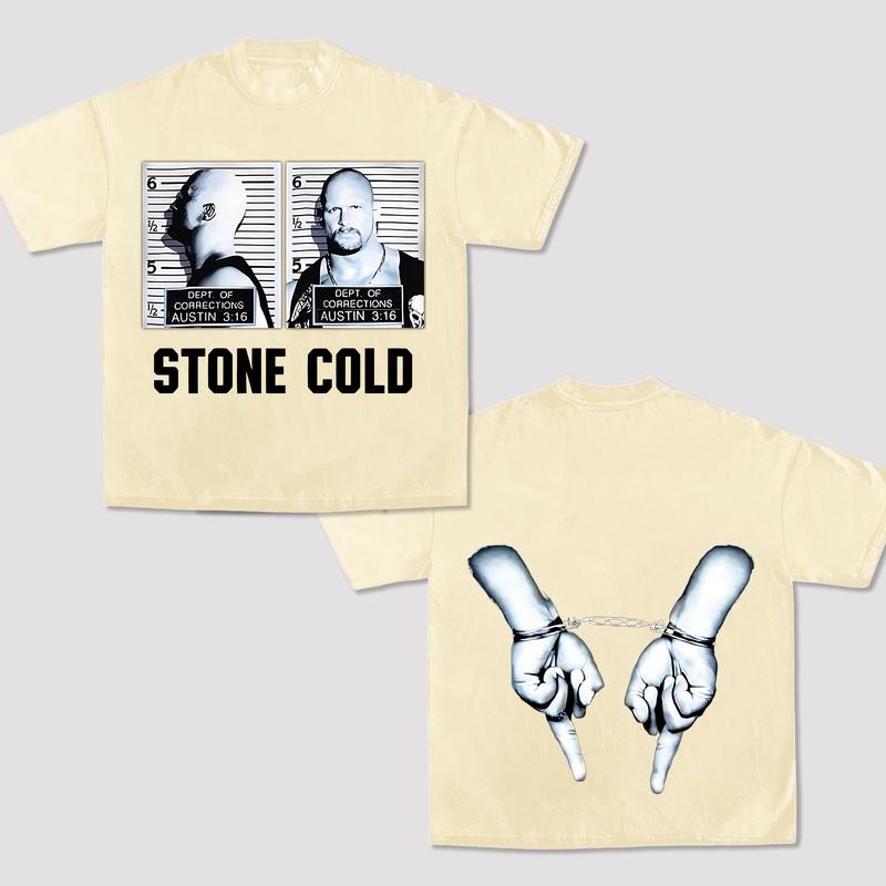 STONE COLD K2 TEE, Wrestling Tee, WWE Tee, Wrestling Gift, Sports Shirt, Workout T-shirt, Gift for Him Hoodie Sweatshirt Menswear Streetwear