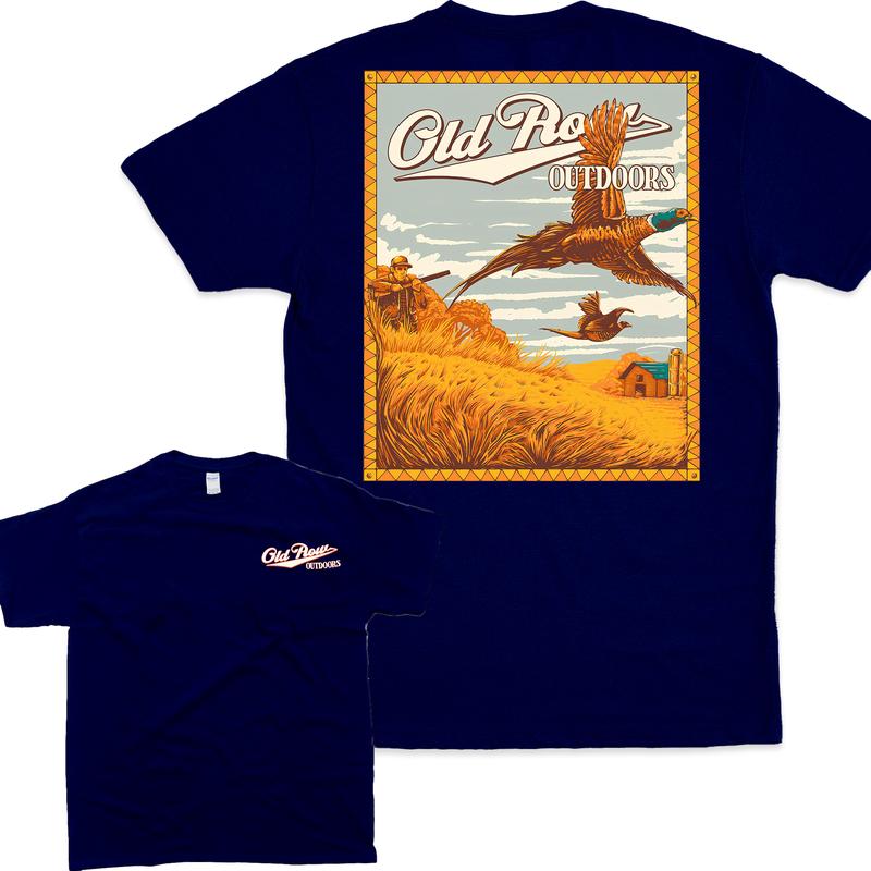 Old Row Outdoor Hunting Pheasant Unisex T-shirt Casual Menswear Top Classic Man Tee Tshirt Streetwear