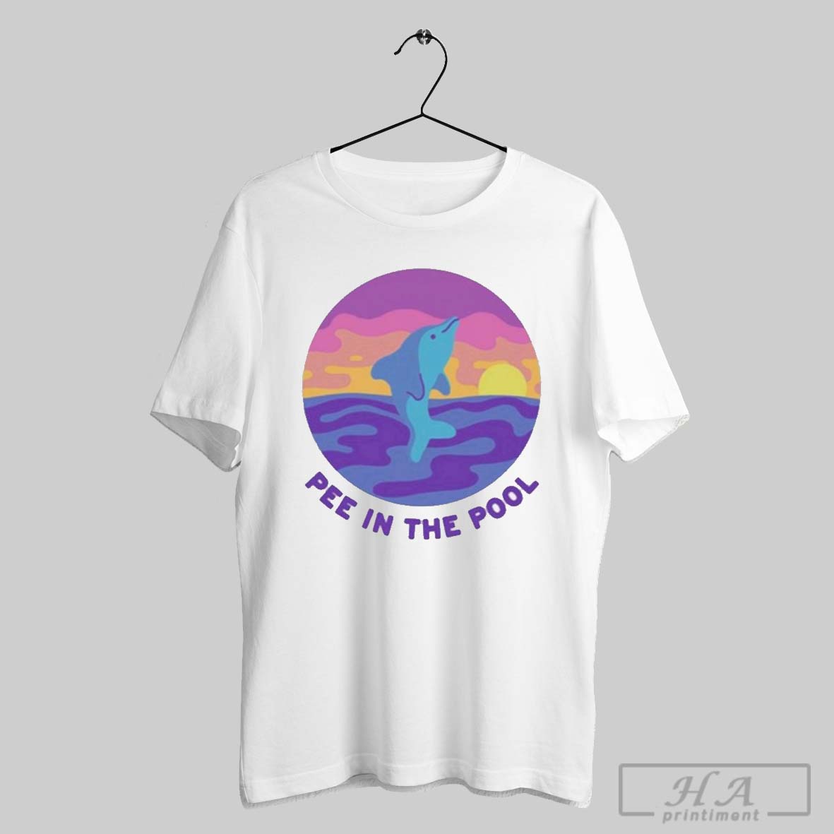 Pee In The Pool Dolphin Shirt