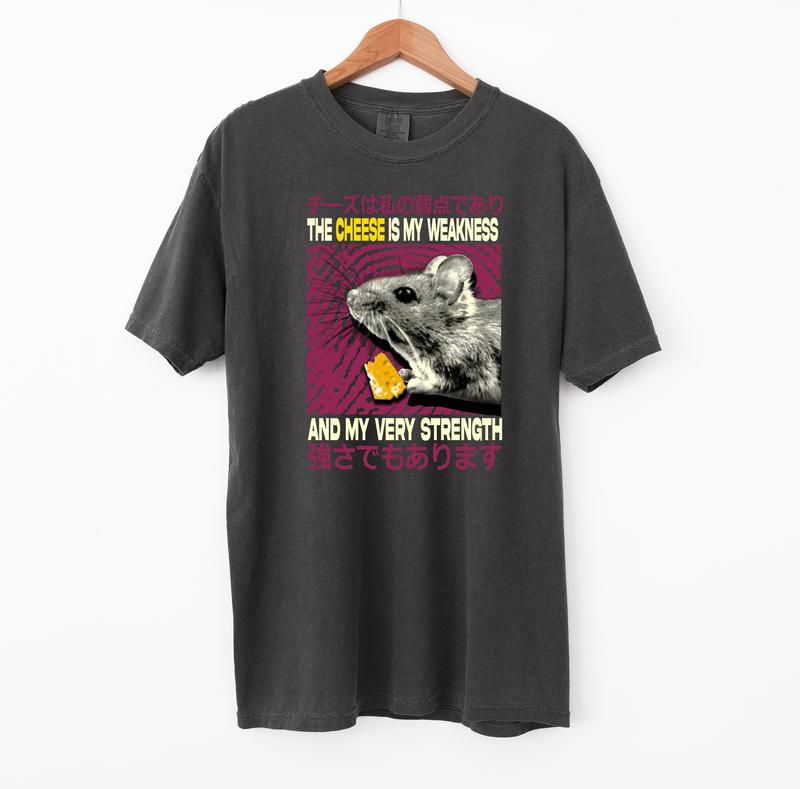The Cheese Is My Strength T Shirt, Meme Comfort Colors T-Shirt