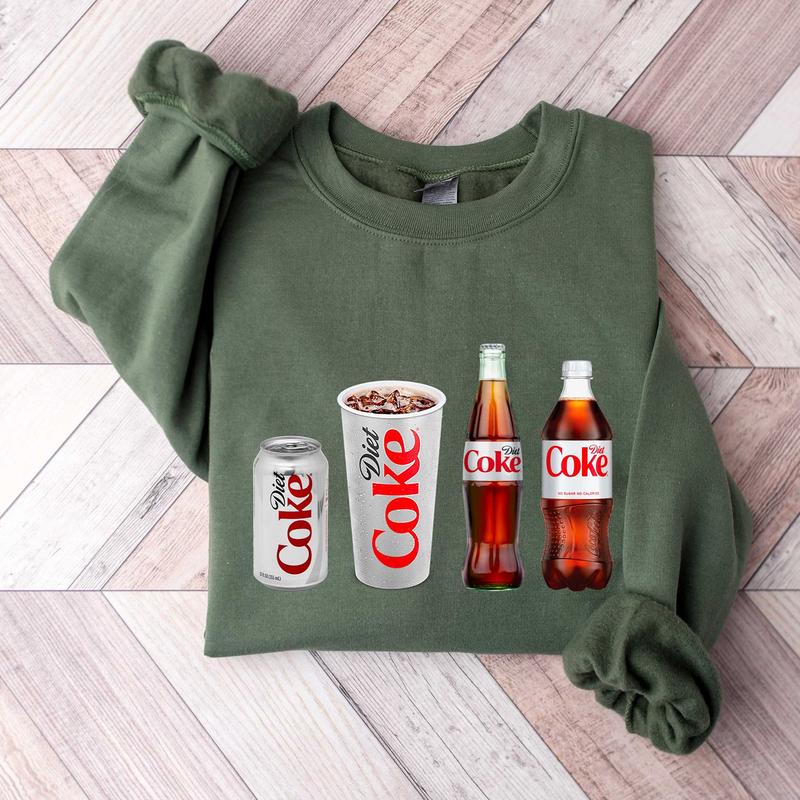 Diet Coke Sweatshirt, Diet Coca Cola Crewneck, Gift for Diet Coke Lover