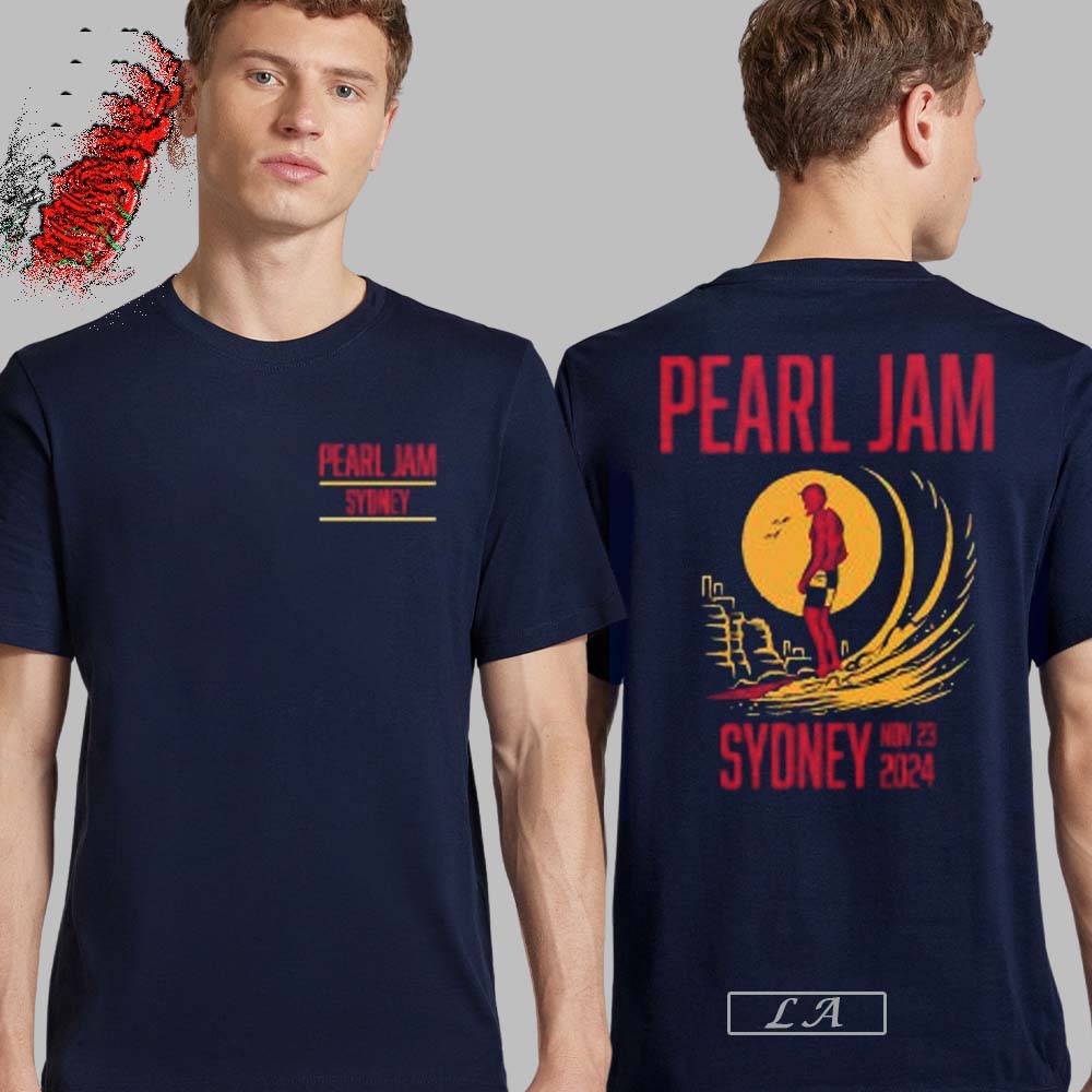 Pearl Jam Merch Event Tee For Sydney Australia Night 2 At Engie Stadium On November 23 2024 Two Sides Unisex T-Shirt