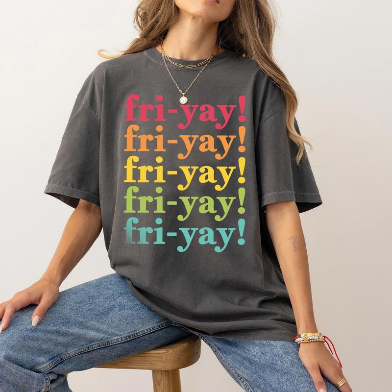 Friyay Shirt, Funny Teacher Shirt, Happy Friday Shirt, Teacher Weekend, Fri-Yay Shirt, Teacher Shirts, Retro Teacher Shirt, Back To School Casual Comf