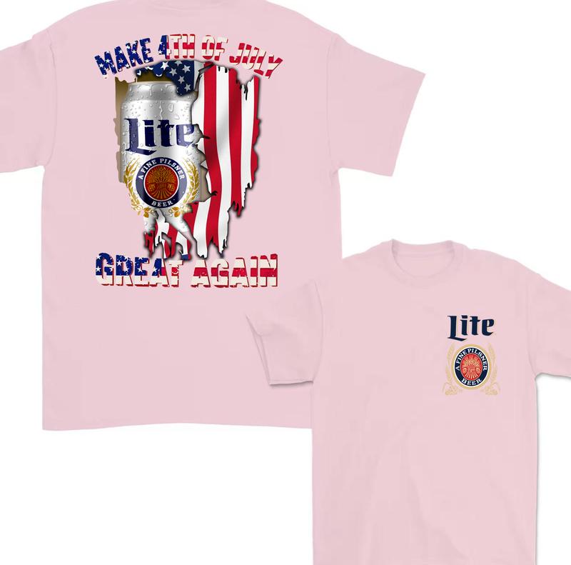 Miler Lite Make 4th of July America Great Again Shirt Unisex